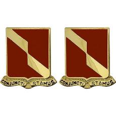 27th Field Artillery Regiment Unit Crest (Conjuncti Stamus)